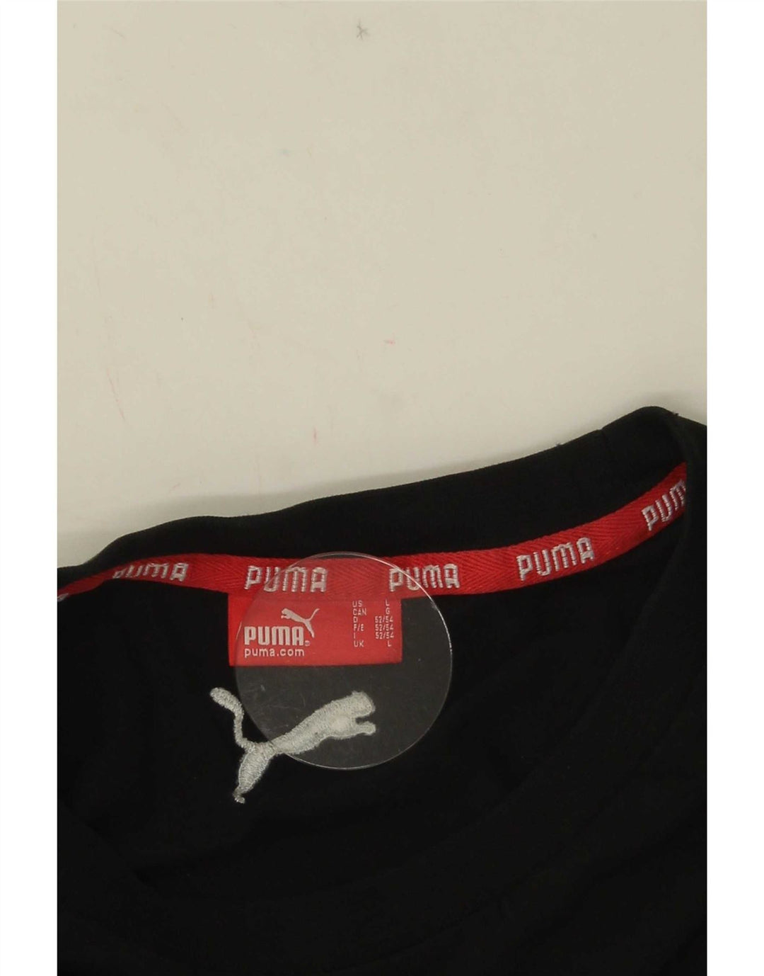 Puma Mens Graphic T-Shirt Top Large Black