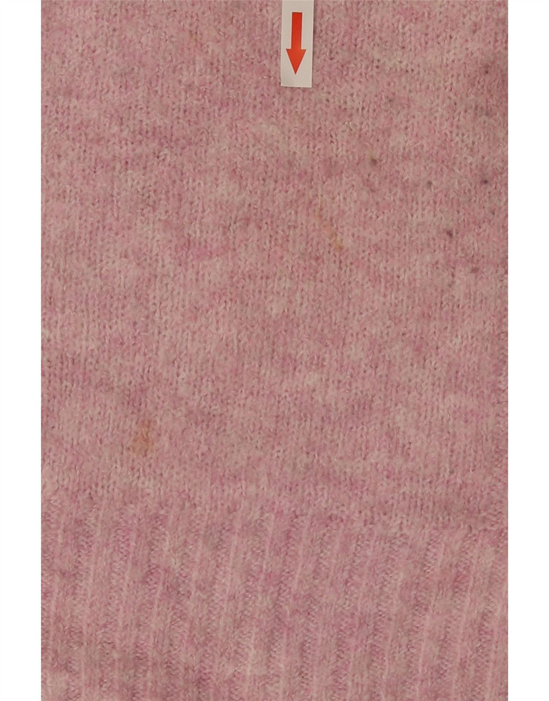 Marks & Spencer Womens Crew Neck Jumper Sweater Small Pink Flecked Acrylic
