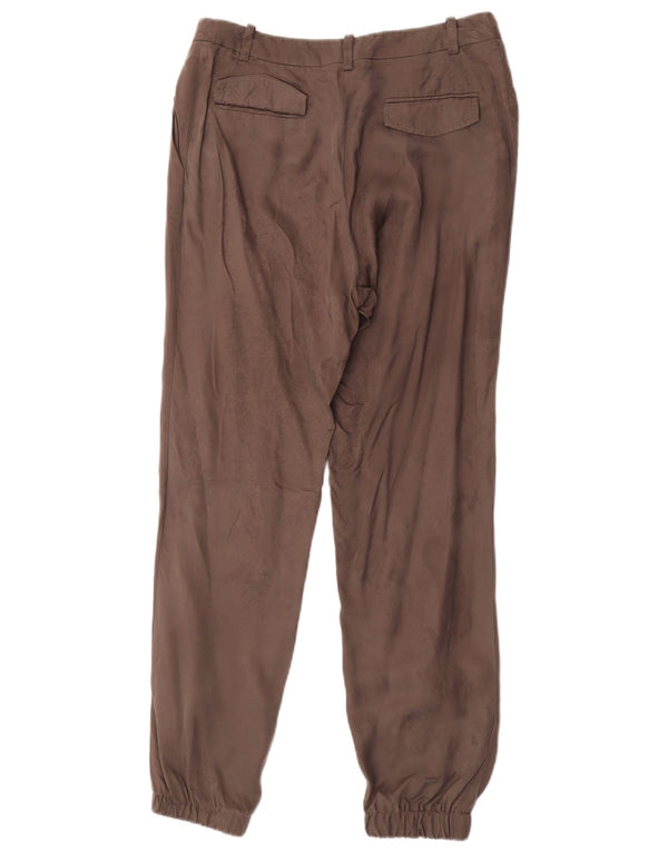 Guess Womens Joggers Casual Trousers IT 42 Medium W27 L29 Brown Cupro