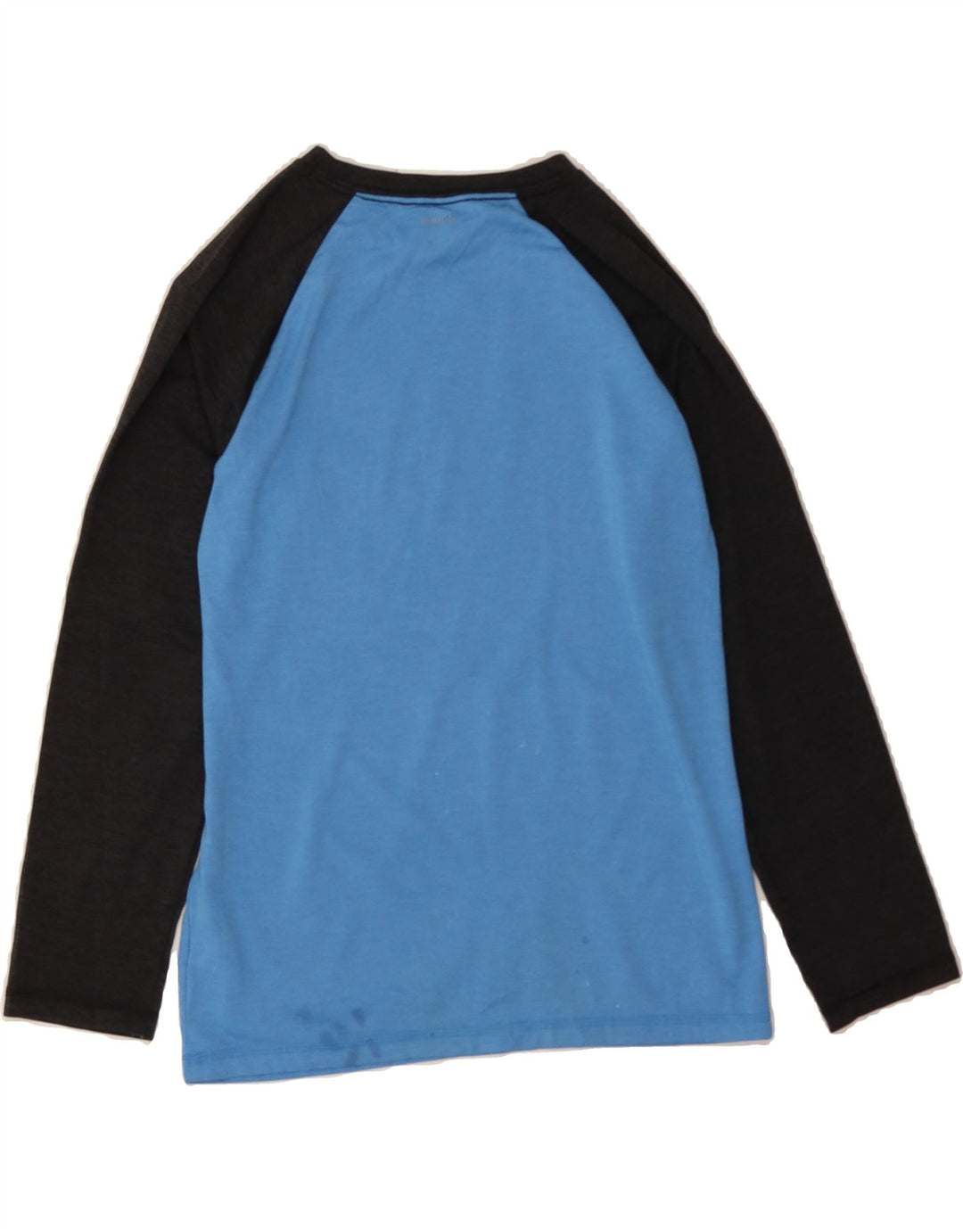 ADIDAS Boys Graphic Top Long Sleeve 10-11 Years Medium Blue Colourblock Vintage Adidas and Second-Hand Adidas from Messina Hembry 