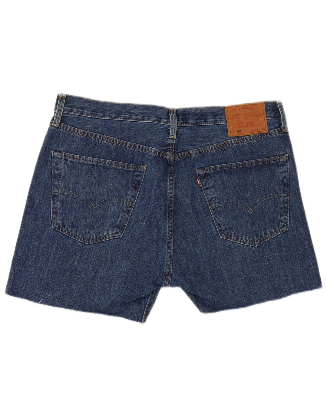 Levi's Mens 501 Denim Shorts W36 Large Blue Cotton