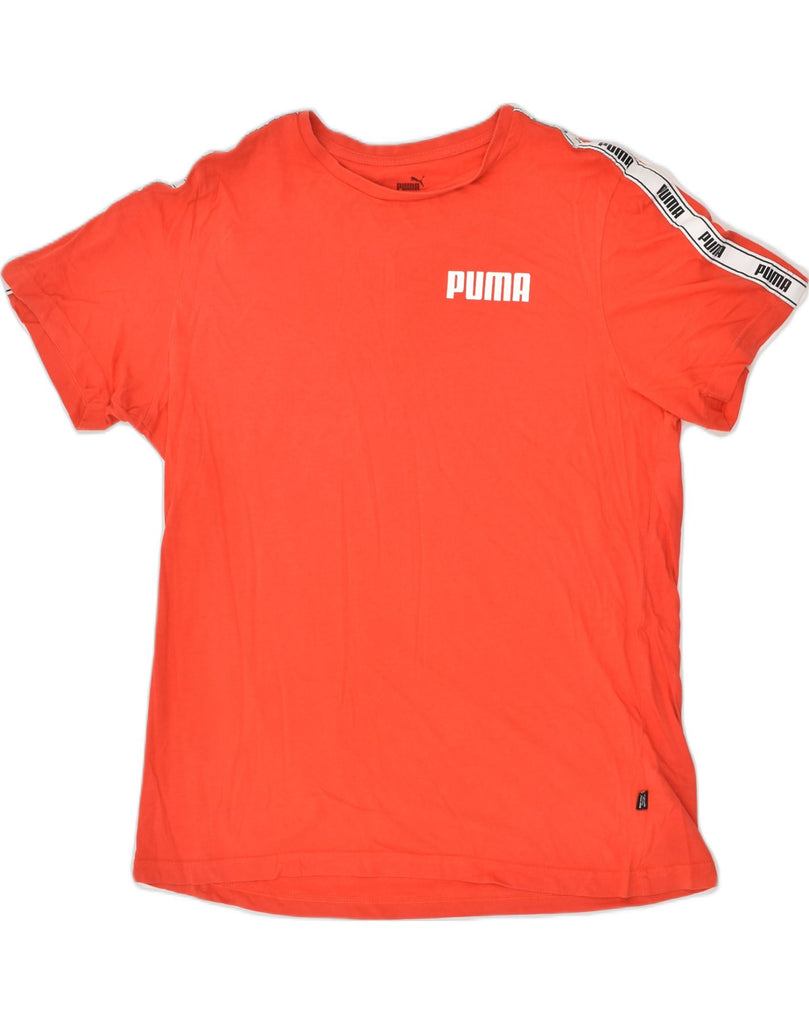 PUMA Mens Graphic T-Shirt Top Large Red Cotton | Vintage Puma | Thrift | Second-Hand Puma | Used Clothing | Messina Hembry 