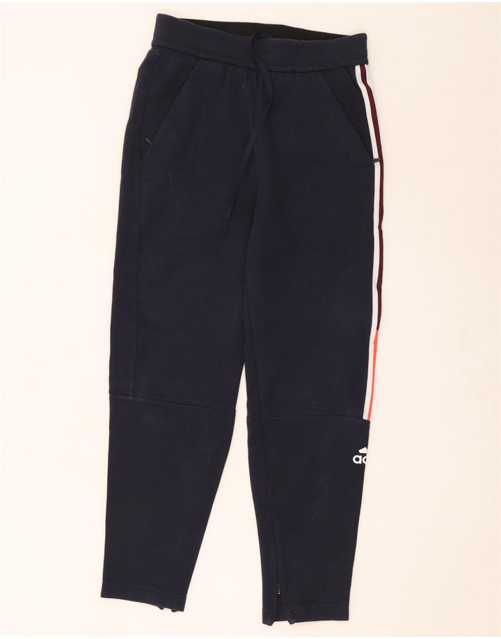 Adidas Mens Tracksuit Trousers Small  Navy Blue Polyester
