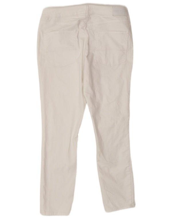 Jack Wills Womens Skinny Cropped Jeans W30 L26 White Cotton