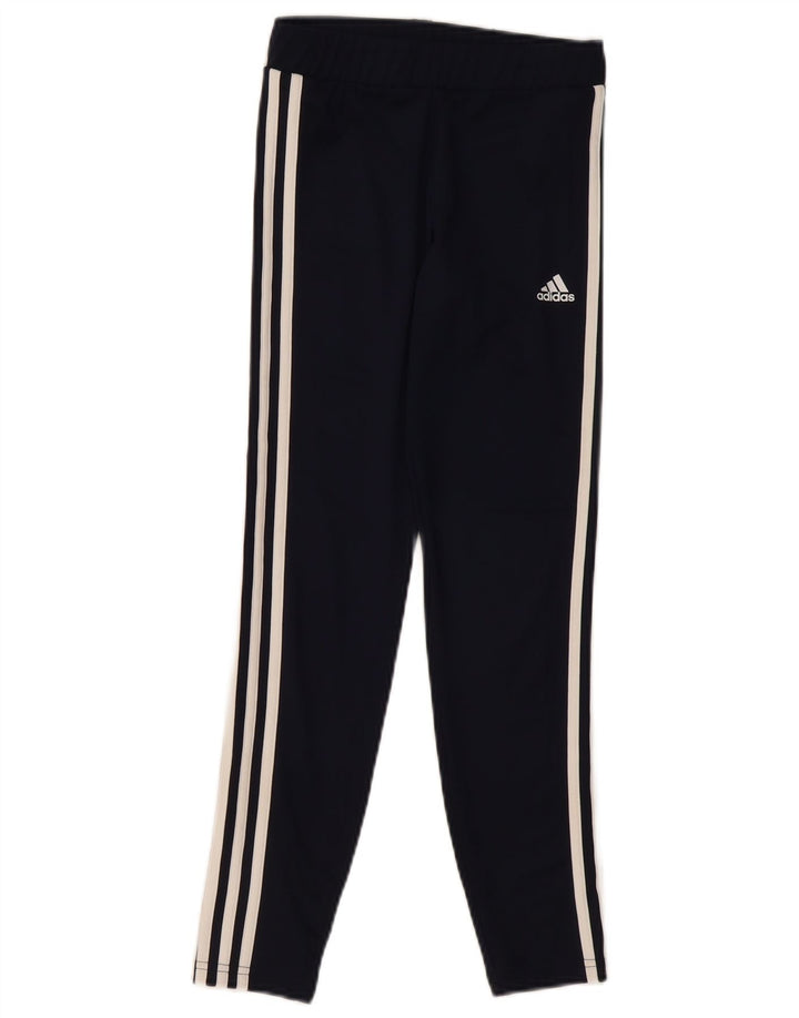 ADIDAS Girls Leggings 11-12 Years Black Polyester