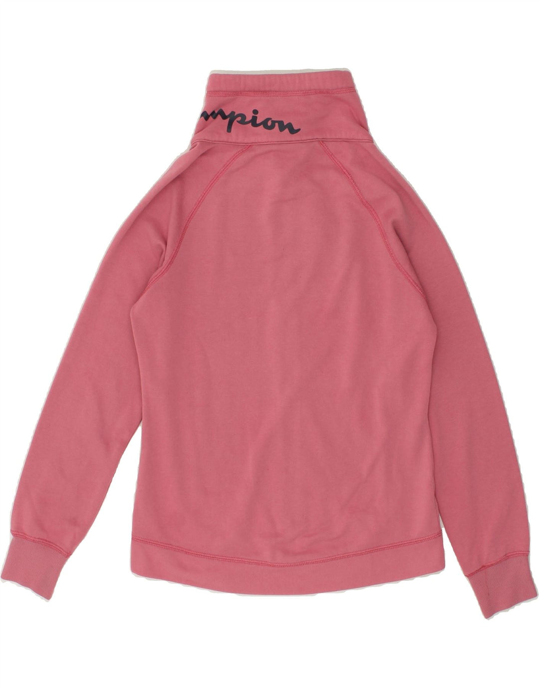 CHAMPION Womens Graphic Tracksuit Top Jacket UK 10 Small Pink Cotton Vintage Champion and Second-Hand Champion from Messina Hembry 