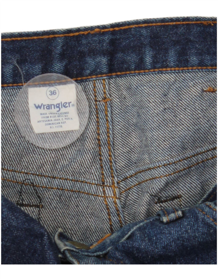WRANGLER Mens Straight Jeans W36 L29 Navy Blue