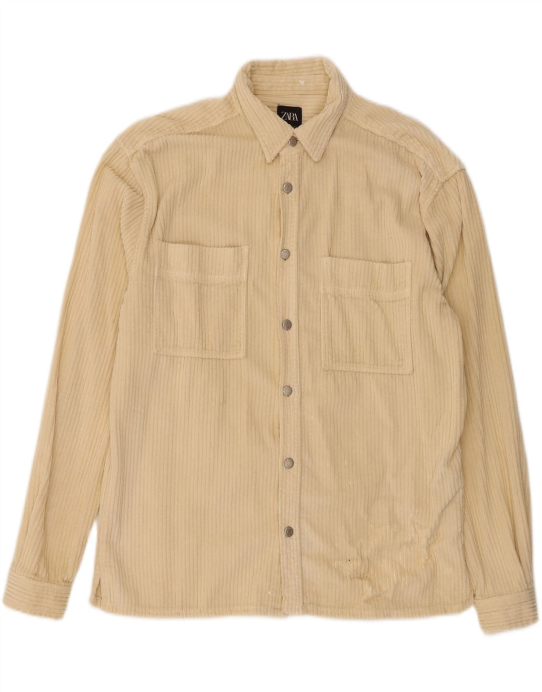 zara mens dress shirts ZARA Mens Relaxed Fit Corduroy Shirt Small Beige Cotton – Messina Hembry