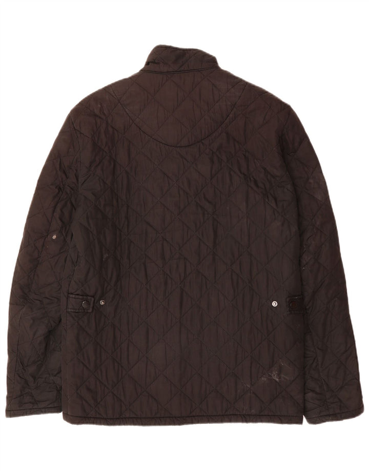 BARBOUR Mens Quilted Jacket UK 36 Small Black