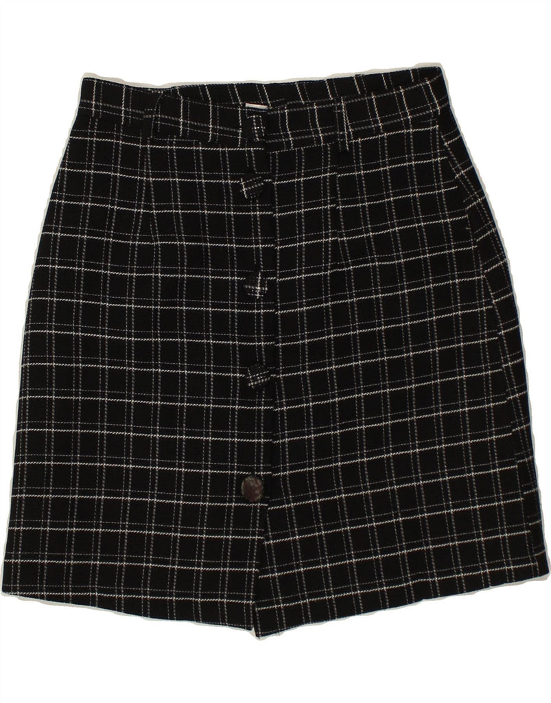 VINTAGE Womens Straight Skirt W26 Small  Black Check | Vintage Vintage | Thrift | Second-Hand Vintage | Used Clothing | Messina Hembry 