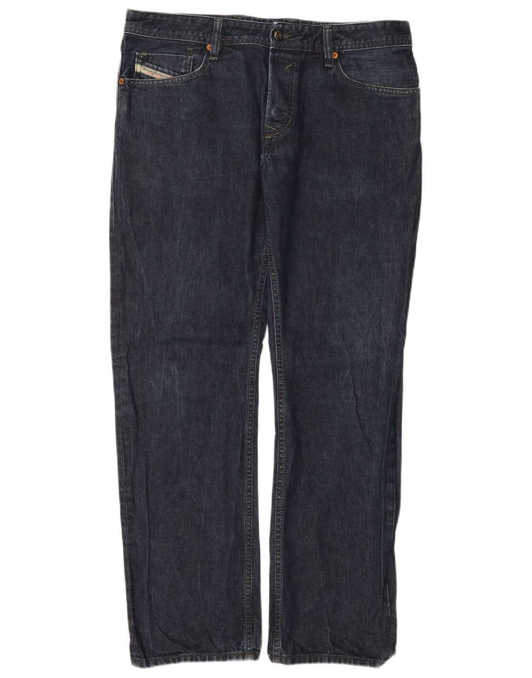 Diesel Mens Waykee Regular Straight Jeans W34 L32 Blue Cotton