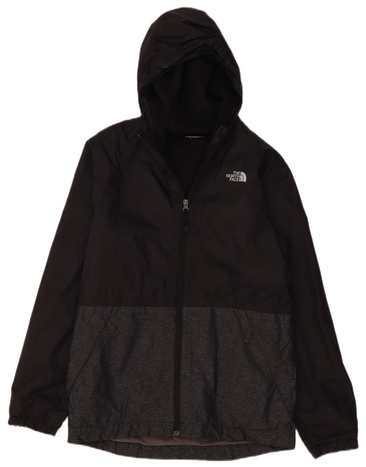 THE NORTH FACE Boys Windbreaker Jacket 14-15 Years XL Black Colourblock