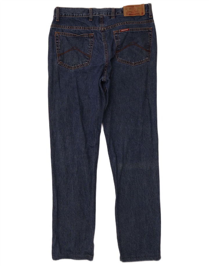 CARRERA Mens 700 Straight Jeans IT 50 Large W34 L30 Navy Blue Cotton