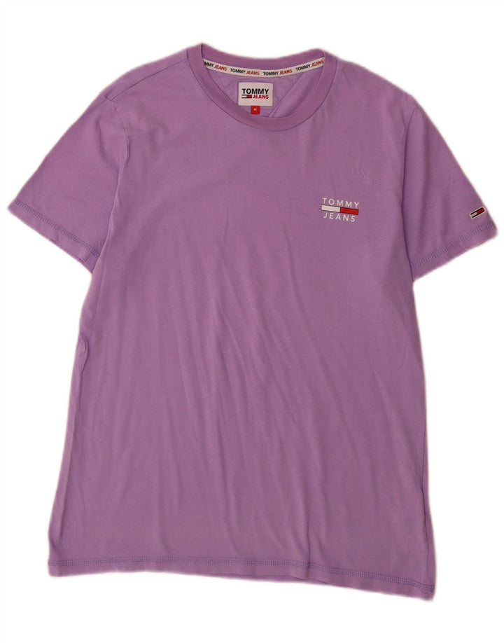 Tommy Hilfiger Mens T-Shirt Top Medium Purple Cotton