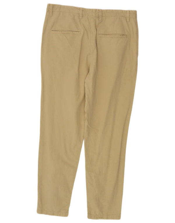 Zara Mens Slim Chino Trousers EU 40 Medium W31 L28 Beige Cotton