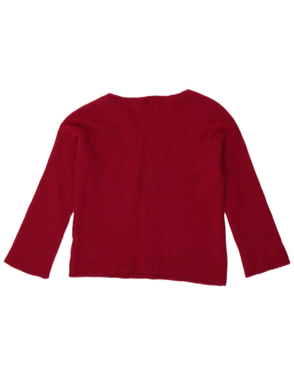 Massimo Dutti Girls Boat Neck Jumper Sweater 13-14 Years Medium Pink