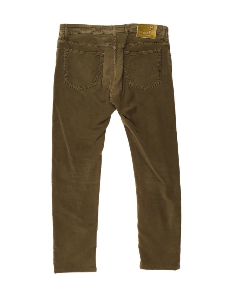 JACOB COHEN Mens Tailored Slim Jeans W37 L32 Khaki Cotton Vintage Jacob Cohen and Second-Hand Jacob Cohen from Messina Hembry 