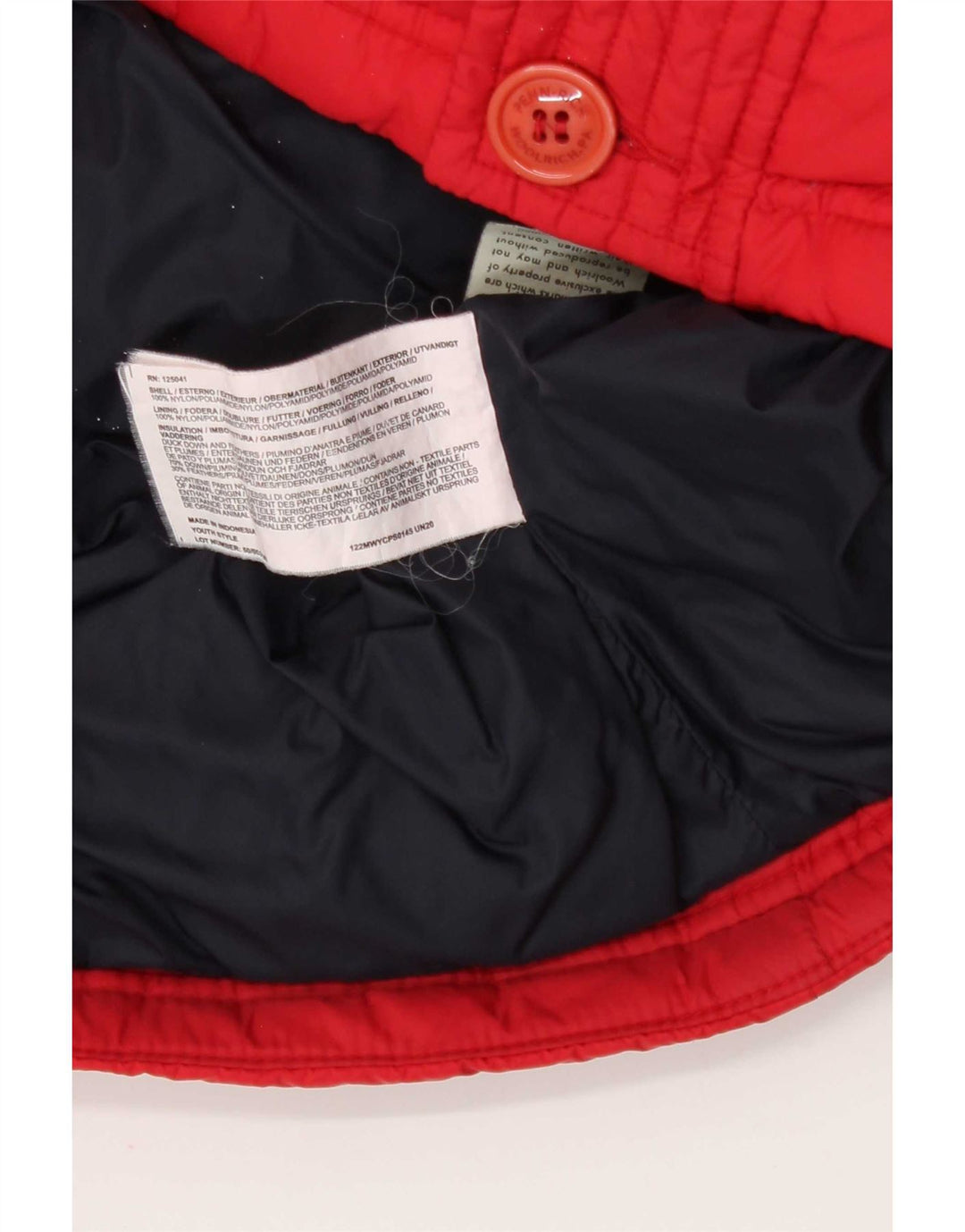 Woolrich Mens Penn-Rich Hooded Padded Jacket UK 38 Medium Red Nylon