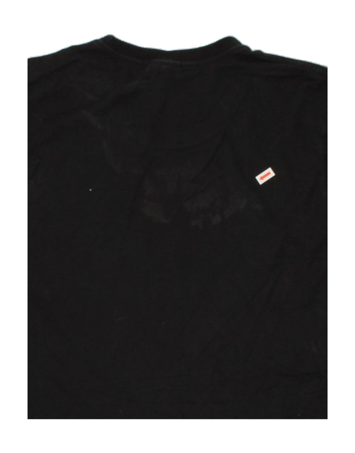 ADIDAS Mens Graphic T-Shirt Top Medium Black Cotton Vintage Adidas and Second-Hand Adidas from Messina Hembry 