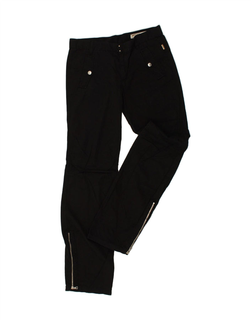 GAS Womens Straight Casual Trousers W30 L35 Black | Vintage Gas | Thrift | Second-Hand Gas | Used Clothing | Messina Hembry 