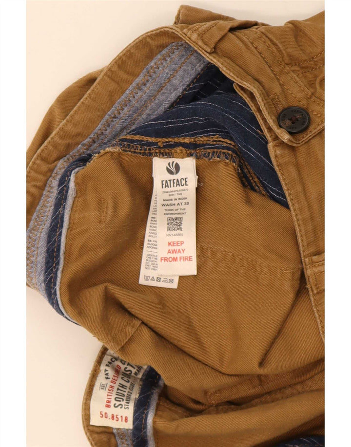 Fat Face Mens Chino Shorts W34 Large Beige Cotton