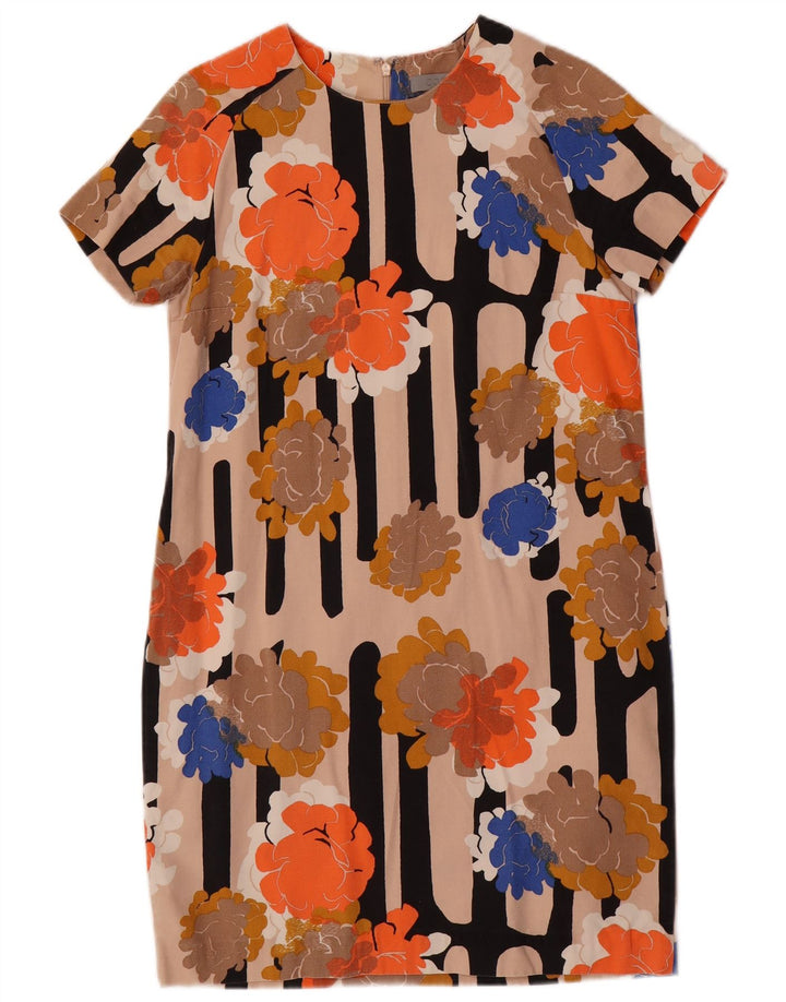 COS Womens Shift Dress EU 36 Small Multicoloured Floral Cotton
