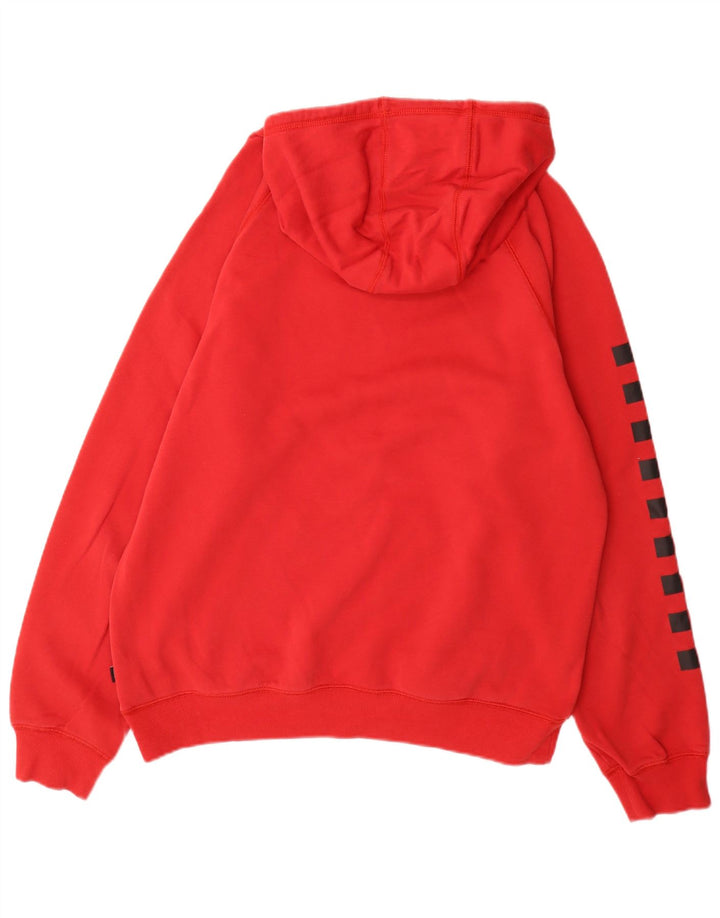 Vans Mens Versa Graphic Hoodie Jumper Large Red Cotton