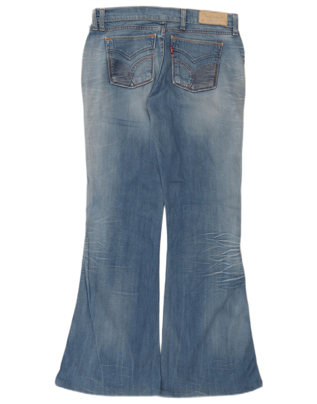 Levi's Womens Flared Jeans W29 L32 Blue Cotton