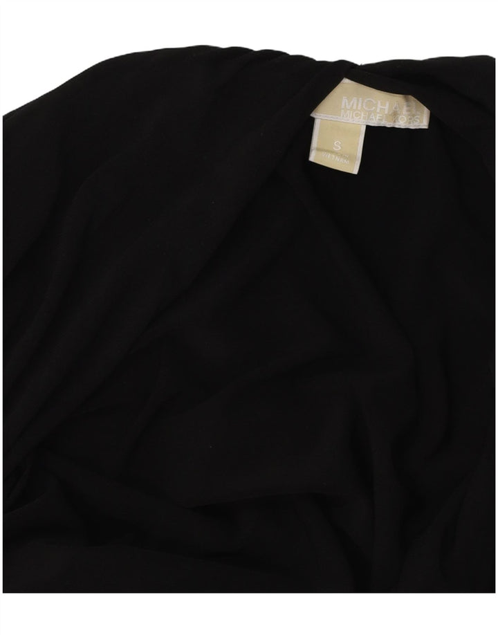 MICHAEL KORS Womens Oversized Jumpsuit UK 10 Small Black Synthetic