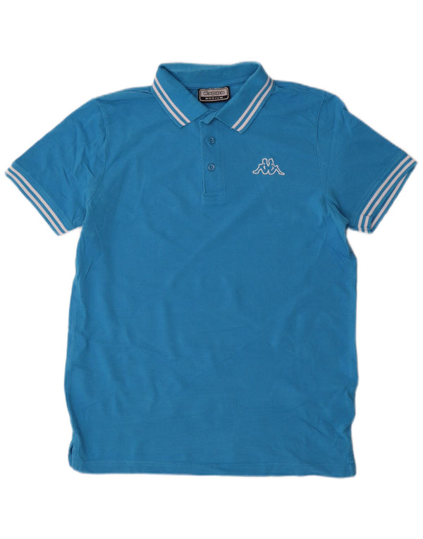Kappa Mens Polo Shirt Medium Blue Cotton