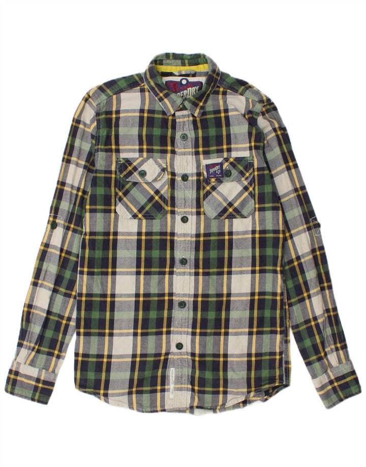 Superdry Mens Classics Checked Flannel Shirt Small Multicoloured Check