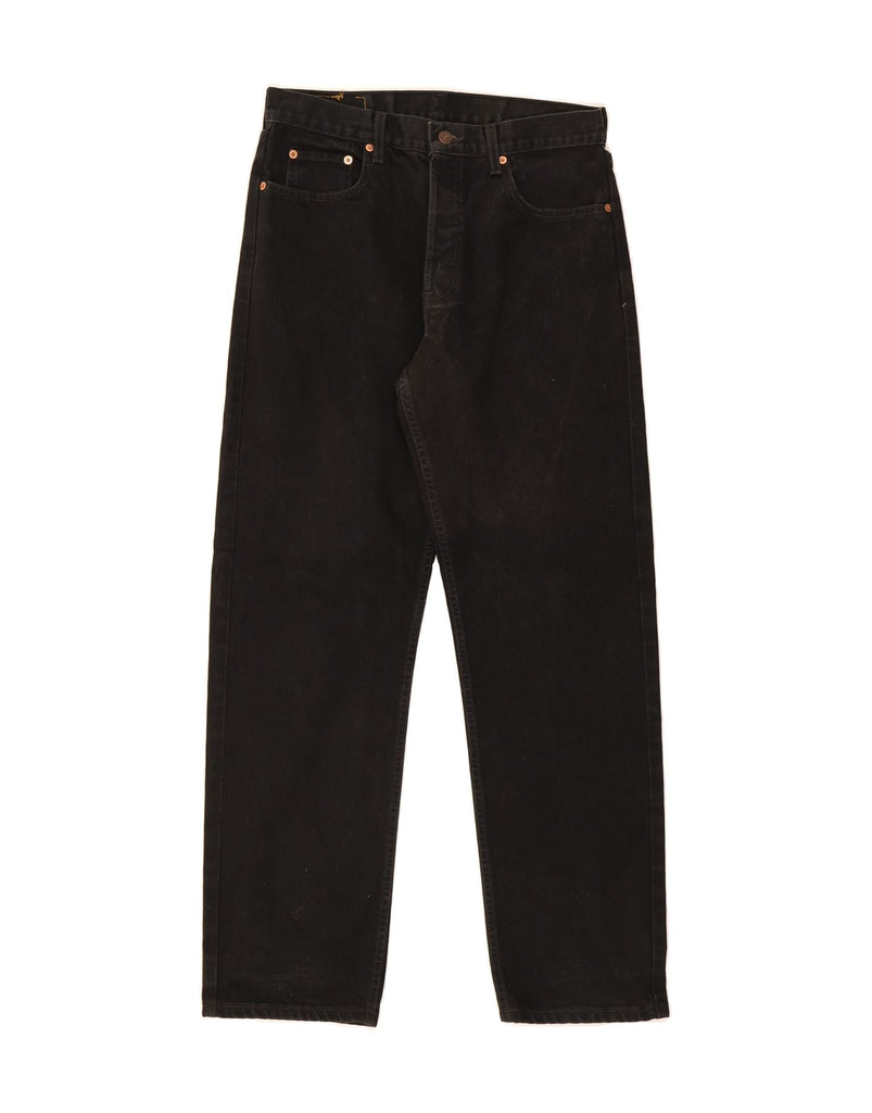 LEVI'S Mens 618 Straight Jeans W32 L32 Black Cotton Vintage Levi's and Second-Hand Levi's from Messina Hembry 