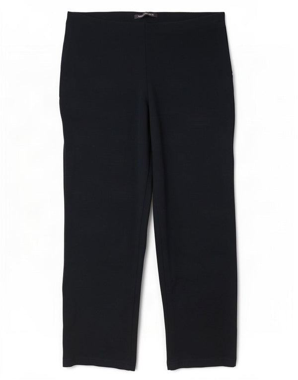 Marks & Spencer Womens Casual Trousers UK 12 Medium W30 L28 Navy Blue