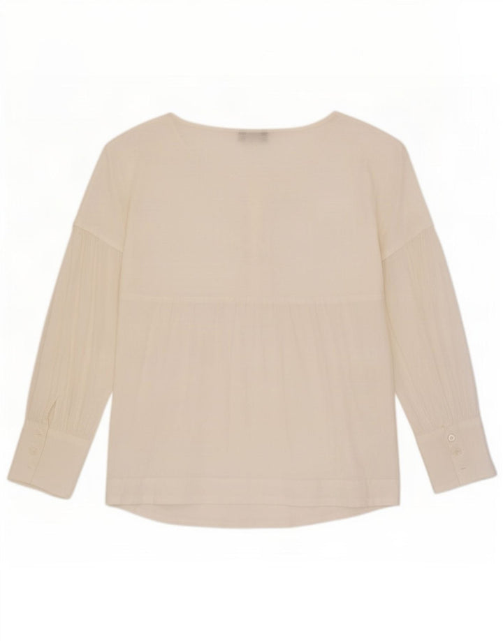 Max & Co. Womens Long Sleeve Blouse Top UK 12 Medium White