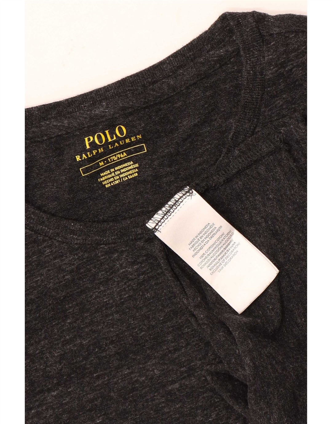 Polo Ralph Lauren Mens T-Shirt Top Medium Grey Cotton