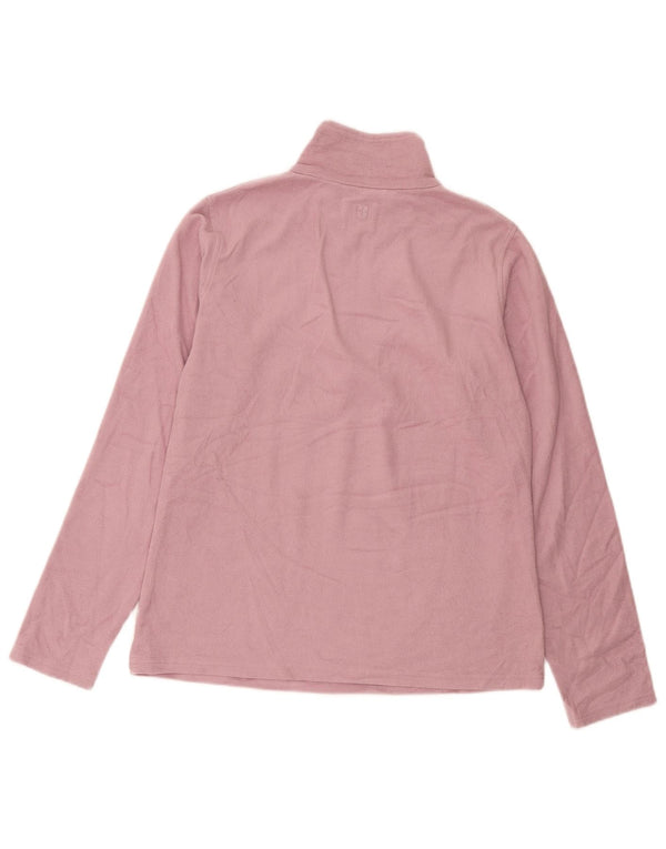 Mountain Warehouse Womens Zip Neck Fleece Jumper UK 14 Medium Pink