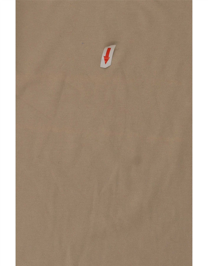 Jack Wolfskin Mens Graphic T-Shirt Top Medium Beige Cotton