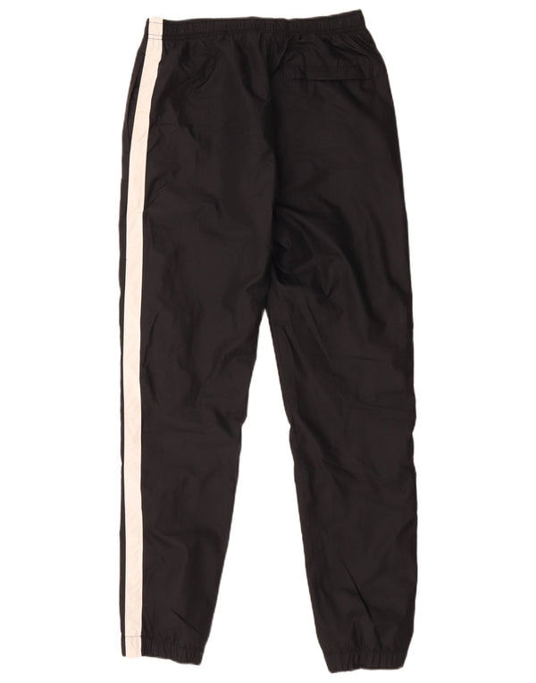 Nike Mens Tracksuit Trousers Joggers Small Black Colourblock Polyester