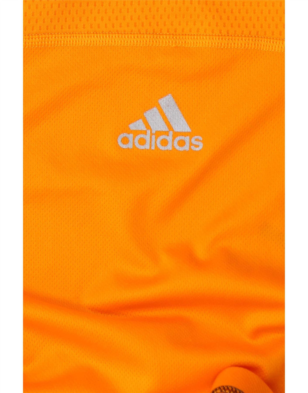 Adidas Mens T-Shirt Top Medium Orange Colourblock