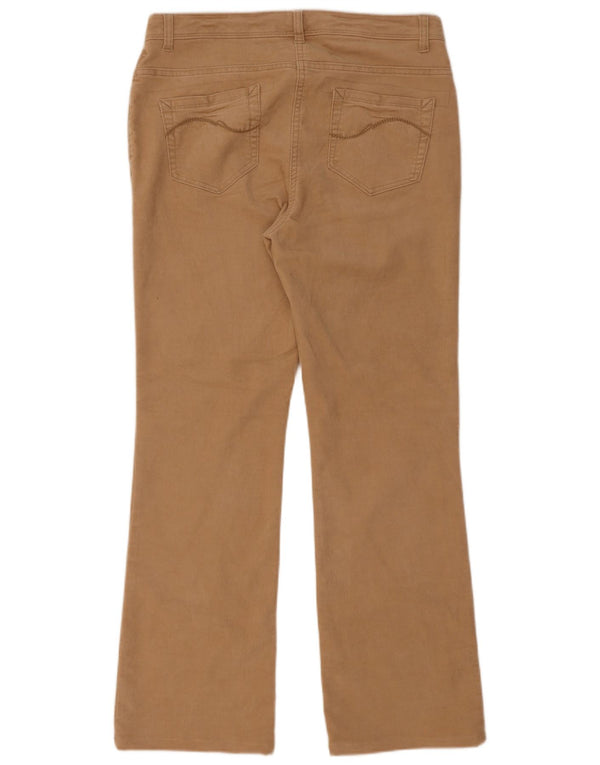 Marks & Spencer Womens Corduroy Trousers UK 12 Medium W32 L29 Beige