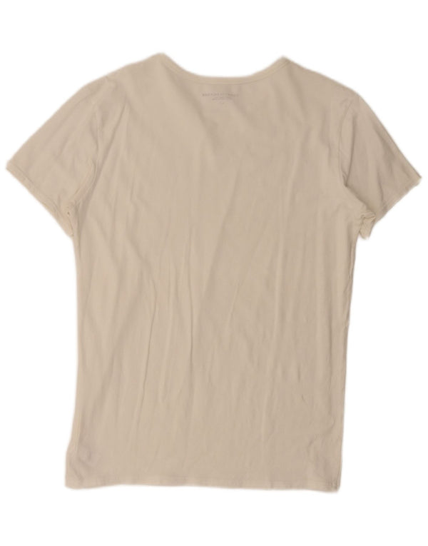 Tommy Hilfiger Mens T-Shirt Top Large White Cotton