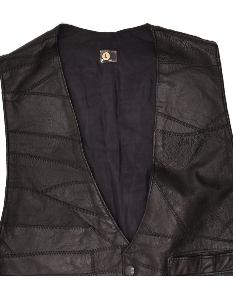 VINTAGE Mens Waistcoat Large Black | Vintage Vintage | Thrift | Second-Hand Vintage | Used Clothing | Messina Hembry 