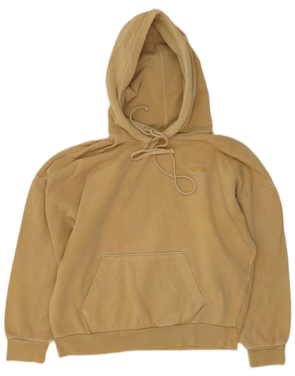 Levi's Womens Oversized Hoodie Jumper UK 10 Small Beige Cotton