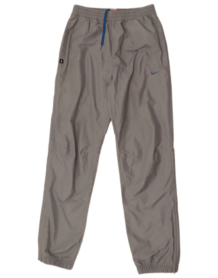 Nike Mens Graphic Tracksuit Trousers Joggers Small Grey Polyester