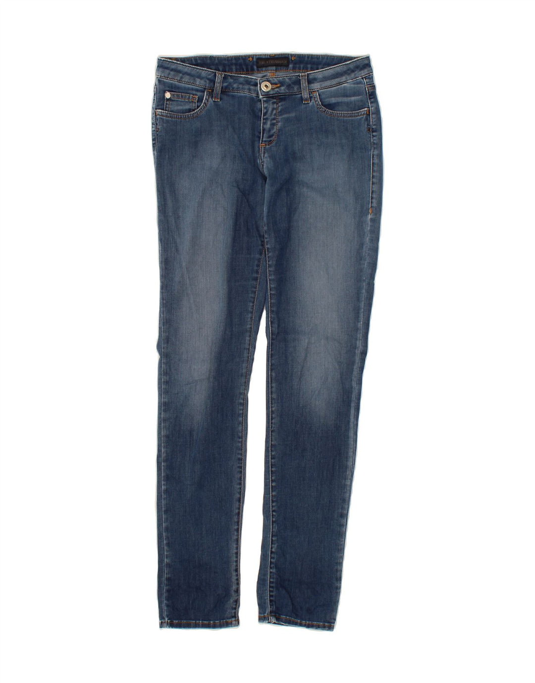 TRUSSARDI Womens Skinny Jeans W30 L31 Blue Vintage Trussardi and Second-Hand Trussardi from Messina Hembry 