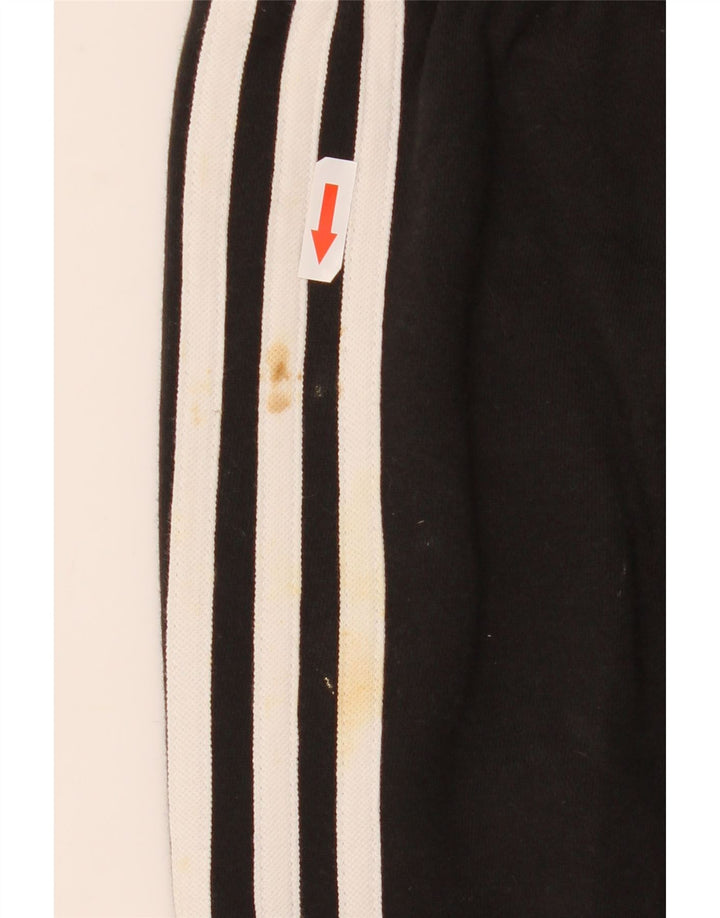 Adidas Womens Tracksuit Trousers Joggers Large Black Cotton