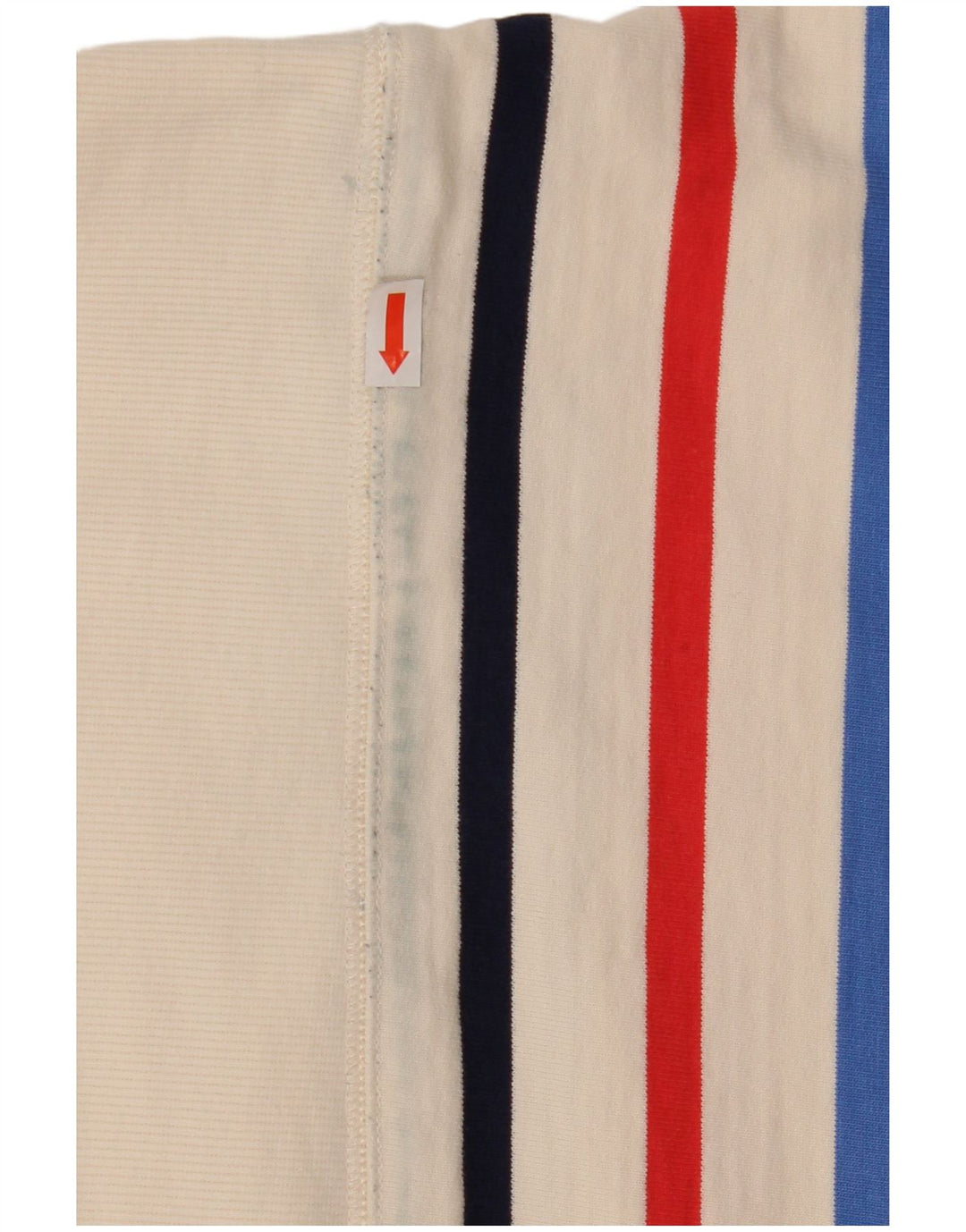 Joules Womens Oversized Sweatshirt Jumper UK 8 Small White Striped Cotton