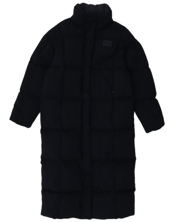 Tommy Hilfiger Womens Oversized Padded Coat UK 10 Small Navy Blue Polyester