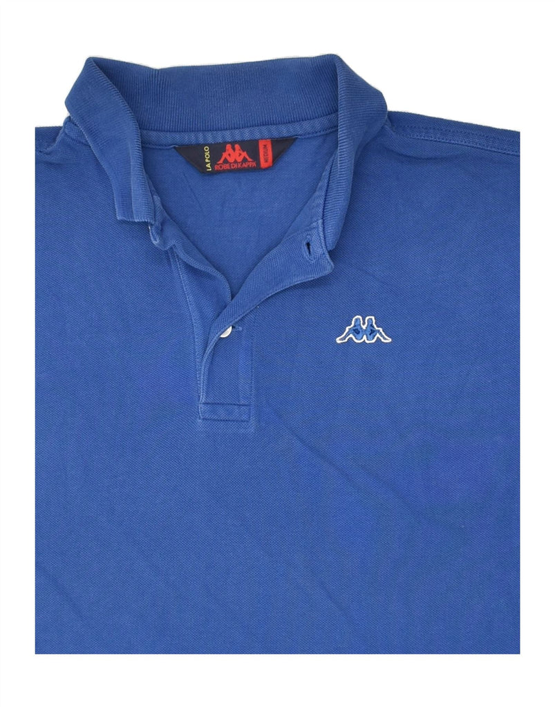 KAPPA Mens Polo Shirt Medium Blue Cotton | Vintage Kappa | Thrift | Second-Hand Kappa | Used Clothing | Messina Hembry 