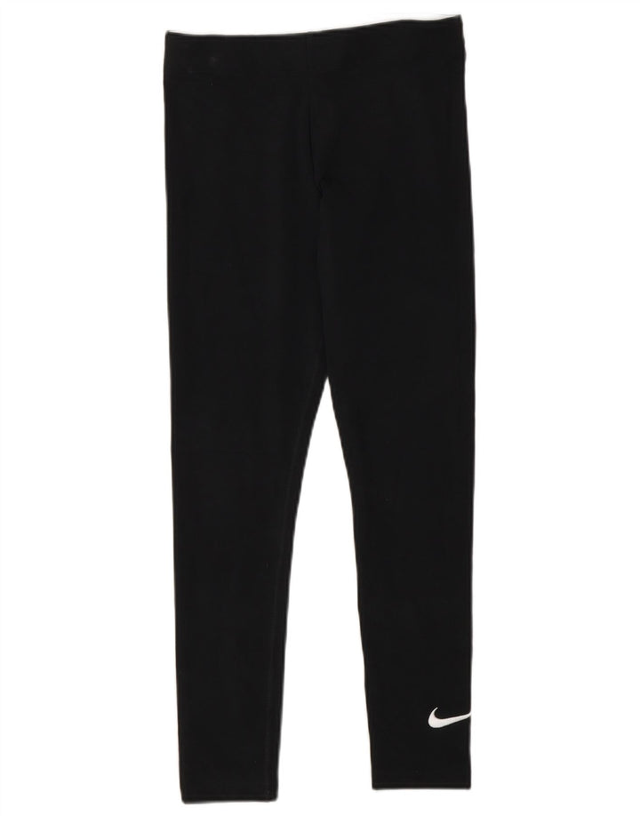 Nike Girls Leggings 10-11 Years Medium Black